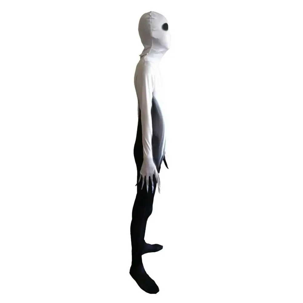 KIDS Creepy Scary Devil Ghost Demon Costume Cosplay GLOWS Jumpsuit L NEW IN BAG